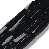 Dyed & Heated Natural Black Agate Beads Strands