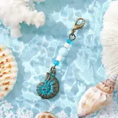 Ocean Theme Alloy Charm & Glass Beads Pendant Decorations