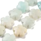 Natural Flower Amazonite Beads Strands
