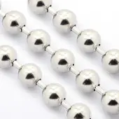 Tarnish Resistant 3.28 Feet Electroplate Stainless Steel Ball Chains