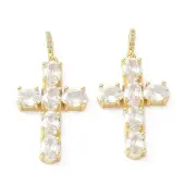 Brass Cubic Zirconia Pendant