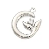 Brass Micro Pave Cubic Zirconia Pendants
