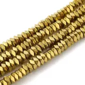 Electroplate Non-magnetic Synthetic Hematite Beads Strands