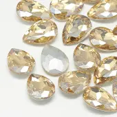 Pointed Back Glass Rhinestone Cabochons
