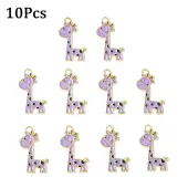 10Pcs Alloy Enamel Pendants