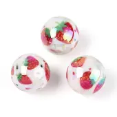 Printed Opaque Acrylic Beads