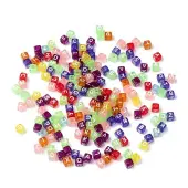 Transparent Large Hole Acrylic European Beads