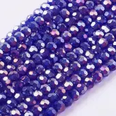 Electroplate Glass Beads Strands