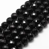 Natural Black Onyx Beads Strands