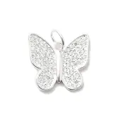 925 Sterling Silver Micro Pave Cubic Zirconia Pendants