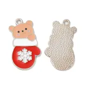 Christmas Alloy Enamel Pendants