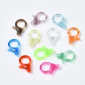 Transparent Acrylic Lobster CLaw Clasps
