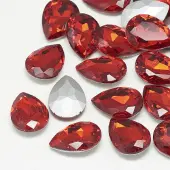Pointed Back Glass Rhinestone Cabochons