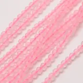Natural Rose Quartz Round Bead Strands