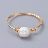 Grade A Natural Freshwater Pearl Rings