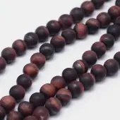Natural Tiger Eye Round Bead Pendants