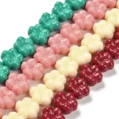 Synthetic Coral Dyed Beads Strands