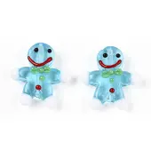 Gingerbread Man Handmade Lampwork Beads