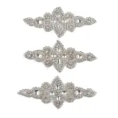 Flower Glass Rhinestone Patches