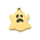 Halloween Theme Ion Plating(IP) 304 Stainless Steel Enamel Pendants