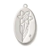 Brass Micro Pave Cubic Zirconia Pendants