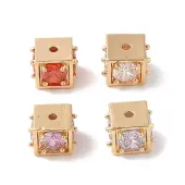 Brass Glass Beads