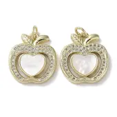 Brass Micro Pave Cubic Zirconia Pendants
