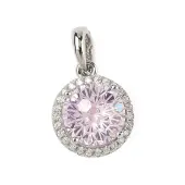 925 Sterling Silver Pave Cubic Zirconia Pendants