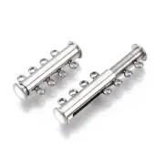 Tarnish Resistant 201 Stainless Steel Magnetic Slide Lock Clasps