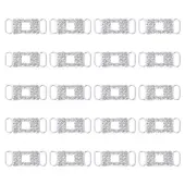 CHGCRAFT 20Pcs Alloy Crystal Glass Rhinestone Connector Charms