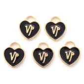 Light Gold Plated Alloy Enamel Pendants