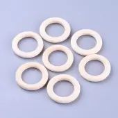 Unfinished Wood Linking Rings
