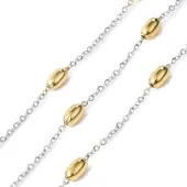 Two Tone 304 Stainless Steel Satellite Chains