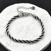 304 Stainless Steel Nylon Cord String Bracelets