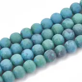 Synthetic Chrysocolla Beads Strands