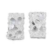 Brass Pave Clear Cubic Zirconia Pendants