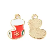 Christmas Alloy Enamel Pendants