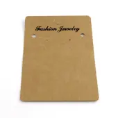 Rectangle Shape Cardboard Earring Display Cards