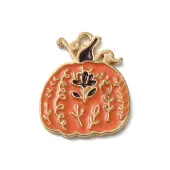 Thanksgiving Day Golden Tone Alloy Enamel Pendants
