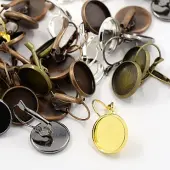 Brass Leverback Earring Findings
