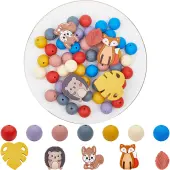 Silicone Alphabet Beads for Bracelet or Necklace Making