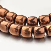 Electroplate Non-magnetic Synthetic Hematite Bead Strands