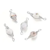 Natural Agate Links Connectors