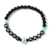 Halloween Acrylic Beads Stretch Bracelets for Women Men