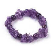 Natural Amethyst Stretch Bracelets