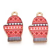 Winter Theme Alloy Printed Pendants
