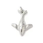 Rack Plating Whale Brass Pendants