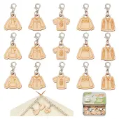 Wood Clothes Pendant Locking Stitch Markers
