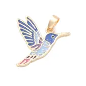 Brass Enamel Pendants