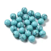 Synthetic Turquoise Sphere Beads
